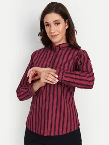 BAESD Striped Cotton Formal Shirt