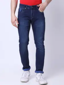Oxemberg Men Lean Slim Fit Light Fade Clean Look Jeans