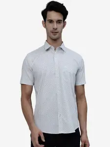 Greenfibre Geometric Printed Pure Cotton Casual Shirt