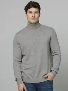 Celio Turtle Neck Full Sleeve Knitted Pullover