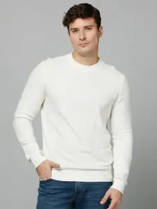 Celio Round Neck Long Sleeve Cotton Pullover
