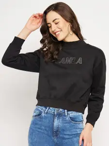 CAMLA Cotton Pullover Crop Sweatshirt
