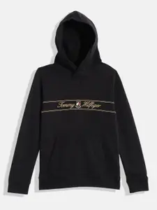 Tommy Hilfiger Boys Brand Logo Embroidered Hooded Sweatshirt