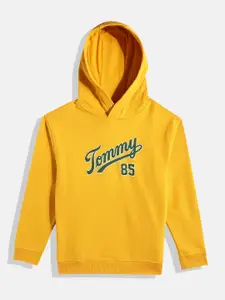 Tommy Hilfiger Boys Printed Pure Cotton Hooded Sweatshirt