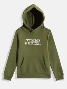 Tommy Hilfiger Boys Brand Logo Hooded Sweatshirt