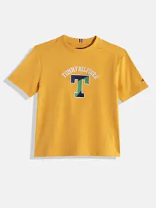 Tommy Hilfiger Boys Brand Logo Printed Pure Cotton T-shirt