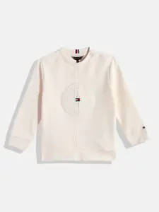 Tommy Hilfiger Boys Brand Logo Embroidered Pure Cotton Sweatshirt
