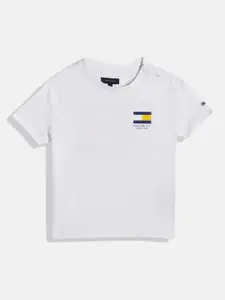 Tommy Hilfiger Boys Brand Logo Back & Placement Print Pure Cotton T-shirt
