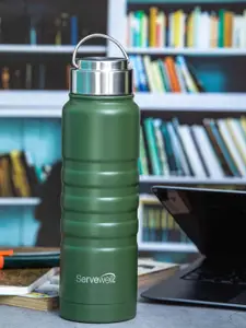 Servewell Twister - SS Green Vacuum Stainless Steel Water Bottle - 725 ml