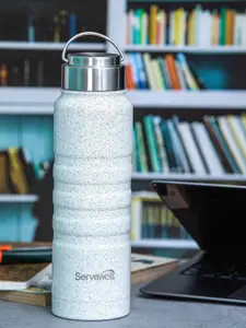 Servewell Twister -SS White Vaccum Water Bottle 725ml