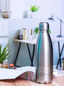 Servewell Silver-Toned Indus -SS Vaccum Water Bottle - 500 ML