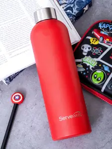 Servewell Osaka Red Printed Stainless Steel Water Bottle 900ml