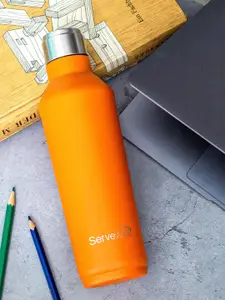 Servewell Alaska Orange SS Single Wall Stainless Steel Water Bottle 820 ML
