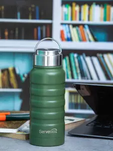 Servewell Twister - SS Army Green Stainless Steel Water Bottle 550 ml