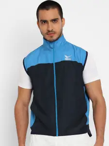 Yuuki Men Colourblocked Sleeveless Sporty Jacket