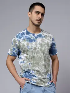 PEPLOS Tie & Dye Pure Cotton T-shirt