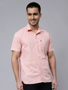 PEPLOS Custom Conversational Printed Cotton Casual Shirt
