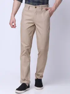 Buy J Hampstead Men Navy Lean Slim Fit Solid Formal Trousers online |  Looksgud.in
