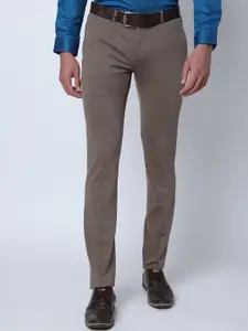 Oxemberg Men Slim Fit Formal Trousers