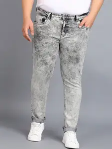 Urbano Plus Men Plus Size Heavy Fade Stretchable Regular Fit Jeans