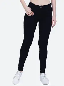 FCK-3 Women Black Comfort High-Rise Stretchable Jeans