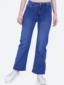 FCK-3 Women Bootilicious Wide Leg High-Rise Light Fade Clean Look Stretchable Jeans