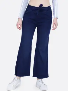 FCK-3 Women Brittney Wide Leg High-Rise Cropped Stretchable Jeans