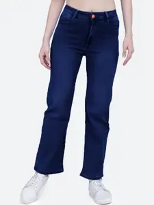 FCK-3 Women Bootilicious Wide Leg High-Rise Light Fade Clean Look Stretchable Jeans