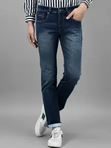 Canary London Men Smart Slim Fit Low-Rise Heavy Fade Stretchable Jeans