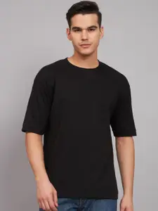 Imsa Moda Drop-Shoulder Sleeves Cotton Oversized T-shirt
