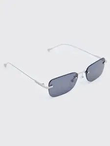 boohooMAN UV400 Rectangle Sunglasses