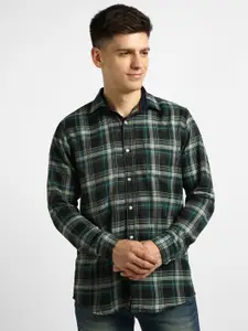 Urbano Fashion Slim Fit Tartan Checked Casual Shirt