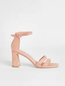 Boohoo Suede Block Heels