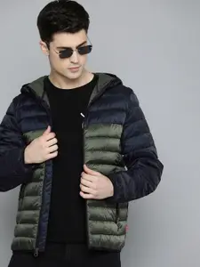 Levis Packable Hooded Colorblocked Puffer Jacket