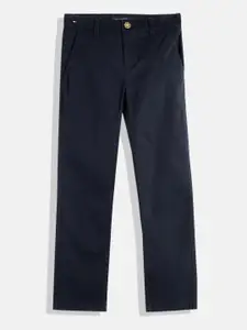 Tommy Hilfiger Boys Solid Chinos Trousers