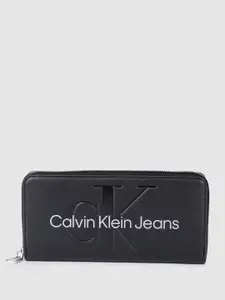 Calvin Klein Women Printed Zip Around Wallet