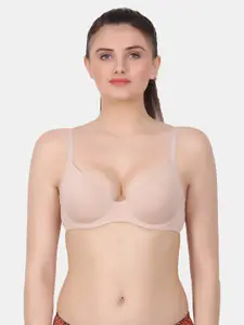 Amour Secret Bra Full Coverage Seamless Cups Underwired Lightly Padded-PD9324_Skn