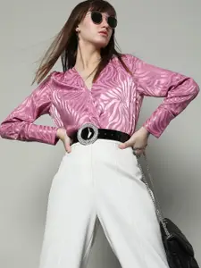 Vero Moda Abstract Printed Wrap Top