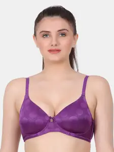 Amour Secret Geometric Printed Bra With Full Coverage Lightly Padded