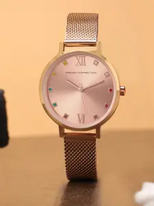 French Connection Women Stainless Steel Bracelet Style Straps Analogue Watch FCN00068J