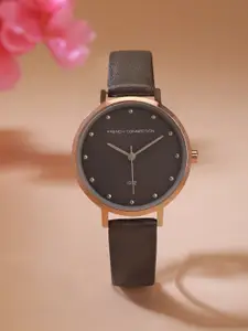 French Connection Women Leather Straps Analogue Watch FCN00080C