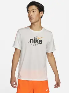 Nike Men Dri-Fit Miler Short-Sleeve Running T-Shirt