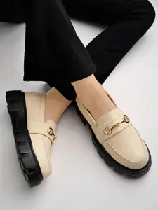 Shoetopia Girls Embellished Comfort Insole Horsebit Loafers
