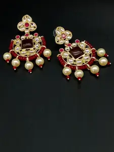 AASHISH IMITATION Gold-Plated Contemporary Drop Earrings