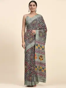 RACHNA Geometric Printed Saree