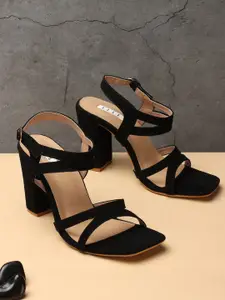 ELLE Party Block Heels With Backstrap