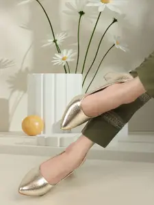 ELLE Textured Pumps Block Heels