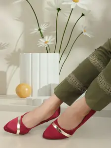 ELLE Pointed Toe Pumps Kitten Heels