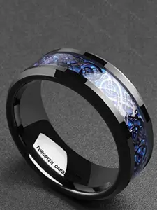 MEENAZ Set Of 2 Band Rings