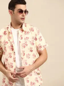 DENNISON Block Printed Oversized Casual Shirt